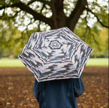 Load image into Gallery viewer, TOTES<BR>Strong Mini Stripe Folding Umbrella<BR> Cloud <BR>
