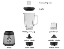 Load image into Gallery viewer, DAEWOO<BR>
Stainless Steel 800W Jug Blender<BR>
