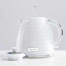 Load image into Gallery viewer, DAEWOO<BR>
Argyle 1.7L Kettle<BR>
White<BR>
