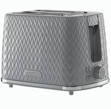 Load image into Gallery viewer, DAEWOO<BR>
Argyle 2 Slice Toaster<BR>
Grey<BR>
