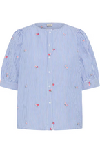 Load image into Gallery viewer, FRANSA<BR>
Bernie Top<BR>
Blue/White<BR>
