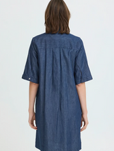 Load image into Gallery viewer, FRANSA<BR>
Larissa Dress<BR>
Blue<BR>
