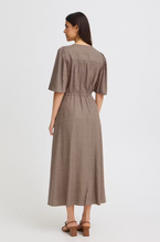 Load image into Gallery viewer, FRANSA<BR>
Laya Polka Dot Dress<BR>
Coffee<BR>
