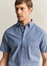 Load image into Gallery viewer, GANT<BR>
Classic Popline Short Sleeve Shirt<BR>
Light Blue, Pink, College Blue<BR>
