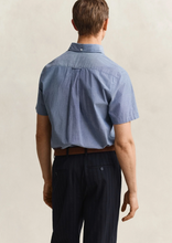 Load image into Gallery viewer, GANT<BR>
Classic Popline Short Sleeve Shirt<BR>
Light Blue, Pink, College Blue<BR>
