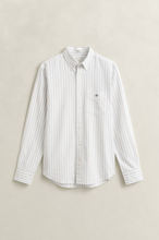 Load image into Gallery viewer, GANT<BR>
Classic Oxford Stripe Shirt<BR>
Sky, White<BR>
