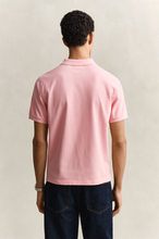 Load image into Gallery viewer, GANT<BR>
Shield Short Sleeve Pique Polo Shirt<BR>
Blue, Pink<BR>
