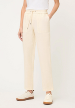 Load image into Gallery viewer, OLSEN<BR>
Linen Blend Crop Trousers<BR>
White<BR>
