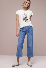 Load image into Gallery viewer, STREET ONE<BR>
Dropped Shoulder T Shirt<BR>
White<BR>
