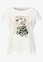 Load image into Gallery viewer, STREET ONE<BR>
Dropped Shoulder T Shirt<BR>
White<BR>
