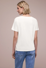 Load image into Gallery viewer, STREET ONE<BR>
T-shirt with Round Neck and Print<BR>
White<BR>
