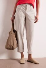 Load image into Gallery viewer, STREET ONE<BR>
High Waist Barrel Trousers<BR>
Clay<BR>
