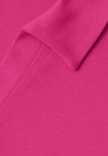 Load image into Gallery viewer, STREET ONE<BR>
Dropped shoulder polo shirt with elasticated waistband<BR>
Magenta<BR>
