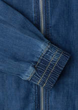 Load image into Gallery viewer, STREET ONE<BR>
Denim-look blouson with zipper<BR>
Denim<BR>
