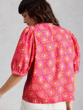 Load image into Gallery viewer, WHITE STUFF<BR>
Natalie Shell Top<BR>
Pink<BR>
