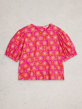 Load image into Gallery viewer, WHITE STUFF<BR>
Natalie Shell Top<BR>
Pink<BR>
