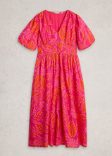 Load image into Gallery viewer, WHITE STUFF<BR>
Leela Midi Dress<BR>
Pink<BR>
