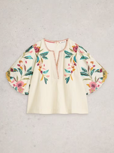 Load image into Gallery viewer, WHITE STUFF<BR>
Maevw Embroider Top<BR>
Ivory<BR>
