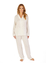 Load image into Gallery viewer, SLENDERELLA<BR>
Ditsy Floral Print Tailored Woven Pyjama<BR>
Pink<BR>
