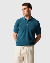 Load image into Gallery viewer, RODD AND GUNN<BR>
Mason's Flat Knit Polo<BR>
Teal<BR>
