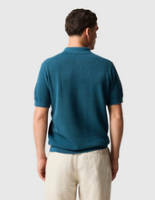 Load image into Gallery viewer, RODD AND GUNN<BR>
Mason's Flat Knit Polo<BR>
Teal<BR>
