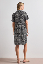 Load image into Gallery viewer, STREET ONE<BR>Tunic Dress<BR>Black &amp; Sand<BR>
