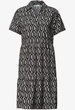 Load image into Gallery viewer, STREET ONE<BR>Tunic Dress<BR>Black &amp; Sand<BR>
