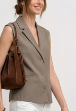 Load image into Gallery viewer, STREET ONE<BR>
Waistcoat<BR>
Dark Beige<BR>
