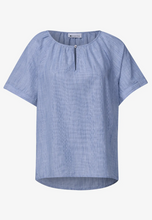 Load image into Gallery viewer, STREET ONE<BR>
Chambray Blouse<BR>
Blue<BR>
