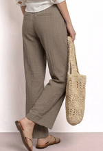 Load image into Gallery viewer, STREET ONE<BR>
Wide Leg Trousers<BR>
Brown<BR>
