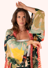 Load image into Gallery viewer, POWDER<BR>
Kimono Exotic Leaves<BR>
Green<BR>
