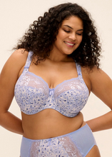 Load image into Gallery viewer, ELOMI<BR>
Morgan Underwire Stretch Bra<BR>
Blue Leopard<BR>
