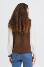 Load image into Gallery viewer, FRANSA<BR>
FRGWYNNE Waistcoat<BR>
Brown<BR>
