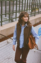 Load image into Gallery viewer, FRANSA<BR>
FRGWYNNE Waistcoat<BR>
Brown<BR>
