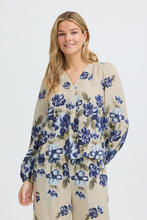 Load image into Gallery viewer, FRANSA<BR>
Petal Blouse<BR>
Ice Blue<BR>
