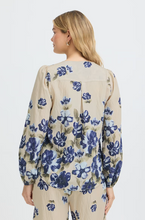 Load image into Gallery viewer, FRANSA<BR>
Petal Blouse<BR>
Ice Blue<BR>
