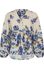 Load image into Gallery viewer, FRANSA<BR>
Petal Blouse<BR>
Ice Blue<BR>

