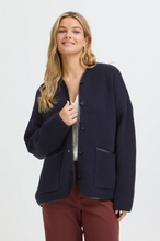 Load image into Gallery viewer, FRANSA<BR>
Gia Cardigan<BR>
Navy<BR>
