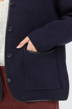 Load image into Gallery viewer, FRANSA<BR>
Gia Cardigan<BR>
Navy<BR>
