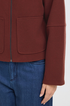 Load image into Gallery viewer, FRANSA<BR>
Joa Zip Up Jacket<BR>
Burgundy<BR>
