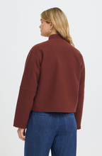 Load image into Gallery viewer, FRANSA<BR>
Joa Zip Up Jacket<BR>
Burgundy<BR>
