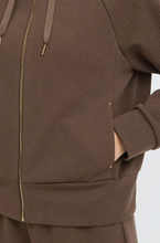 Load image into Gallery viewer, FRANSA<BR>
Priya Full Zip Hoodie<BR>
Brown<BR>
