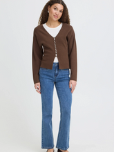Load image into Gallery viewer, FRANSA<BR>
Vera Cardigan<BR>
Brown<BR>
