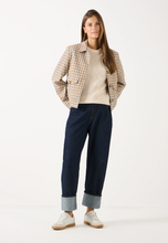 Load image into Gallery viewer, MORE AND MORE<BR>
Check Jacket<BR>
Cream<BR>

