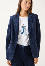 Load image into Gallery viewer, MORE AND MORE<BR>
Cord Blazer<BR>
Navy<BR>
