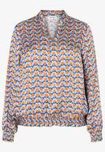 Load image into Gallery viewer, MORE AND MORE<BR>
Satin Blouse<BR>
Multi<BR>

