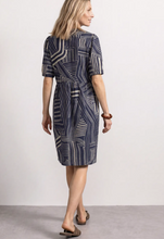 Load image into Gallery viewer, STREET ONE<BR>
Knee Length Dress with Ribbon Details<BR>
Darkest Blue<BR>
