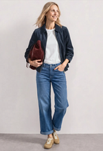 Load image into Gallery viewer, STREET ONE<BR>
Cord Jacket<BR>
Navy<BR>
