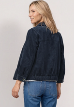 Load image into Gallery viewer, STREET ONE<BR>
Cord Jacket<BR>
Navy<BR>
