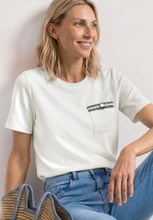 Load image into Gallery viewer, STREET ONE<BR>
T Shirt with Decorative<BR>
Cream<BR>
